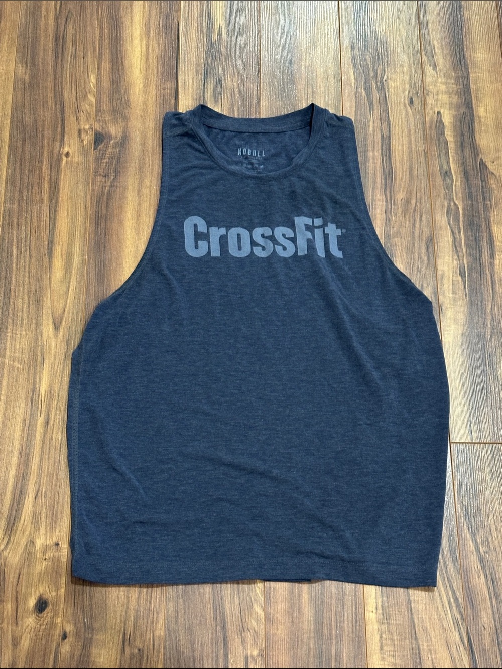 Women’s Blue Sleeveless NOBULL Muscle Tank